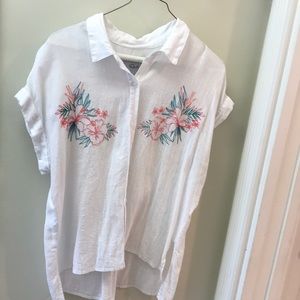 Rails Short Sleeve Button Up size Large